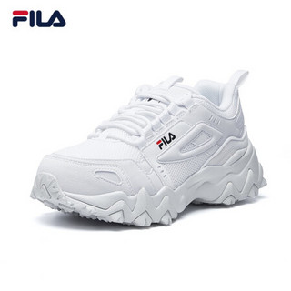 FILA 斐乐官方征峰者 女子老爹鞋2020秋季新款复古休闲运动鞋女鞋 斐乐白-WT 38