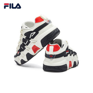 FILA（斐乐）官方篮球鞋男2020秋新款休闲鞋复古运动鞋低帮球鞋突破者 微白/传奇蓝-SN 40