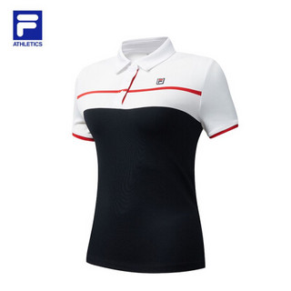 FILA ATHLETICS斐乐女短袖POLO2020夏季新款针织短袖衫女POLO RD宝蓝-NV 170/88A/L