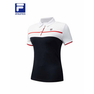 FILA ATHLETICS斐乐女短袖POLO2020夏季新款针织短袖衫女POLO RD宝蓝-NV 170/88A/L