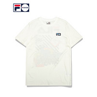 FILA FUSION x Staple斐乐男子短袖2020夏季新品潮流时尚LOGO短T 云白-WT 170/92A/M