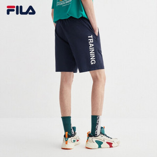 FILA ATHLETICS斐乐官方黄景瑜同款短裤2020夏季新款宽松运动裤男 RD宝蓝-NV 165/76A/S