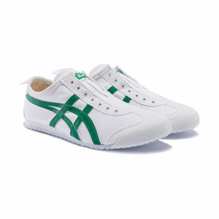 Onitsuka Tiger 鬼塚虎 MEXICO 66 SLIP-ON系列 中性休闲运动鞋 D342Q-0184 白色/绿色 40.5