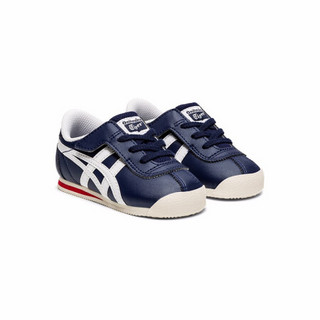 Onitsuka Tiger鬼塚虎休闲鞋魔术贴婴幼小童鞋 TIGER CORSAIR TS 藏青色 26