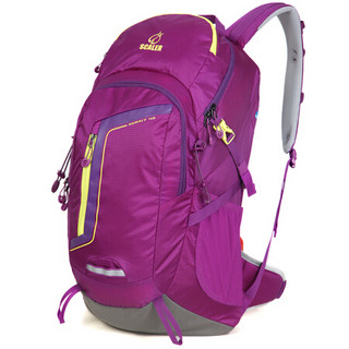 SCALER思凯乐户外登山包徒步背包透气防水骑行包徒步旅行双肩背包Z9334173 紫色 40L