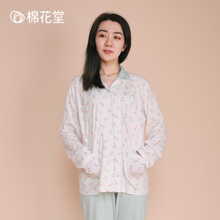 棉花堂月子服夏季薄款产后孕妇家居服女怀孕产妇喂奶纯棉哺乳睡衣 梦幻花园 160/84A