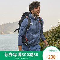 诺诗兰2020春夏户外男女upf40+防晒衣 透气蝉翼皮肤风衣 GL072A04 墨蓝色-男A17 L