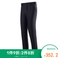 诺诗兰秋冬户外女士舒适防风保暖风雪长裤 经典素色百搭软壳裤 GF082617 深藏青色 S