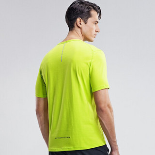 HOTSUIT后秀 塑形系列 夏季新款运动T恤男 跑步健身休闲上衣 青柠 XL