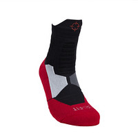 准者篮球袜子长筒运动袜毛巾底加厚吸汗减震精英袜中高筒（单双装） 红/白/黑