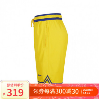 NBA-Nike 勇士队 男篮球运动透气速干短裤 AV6461-728 图片色 XL