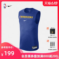 NBA-Nike 勇士队 男子篮球运动休闲无袖速干背心 AT0621-495 图片色 XL