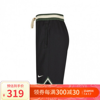 NBA-Nike 雄鹿队 男篮球运动透气速干短裤 AV6474-010 图片色 M