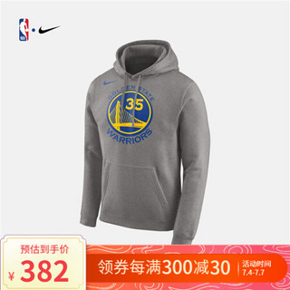 NBA-Nike 金州勇士队杜兰特 男子运动休闲套头卫衣连帽衫 929279 图片色 M