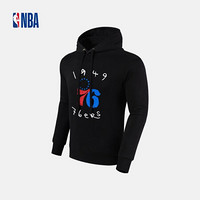 NBA 76人队 趣味LOGO系列连帽套头运动加绒卫衣连帽衫 图片色 2XL