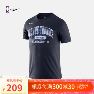 NBA-Nike雷霆队 男子运动休闲圆领短袖T恤 BV8589-419 图片色 L