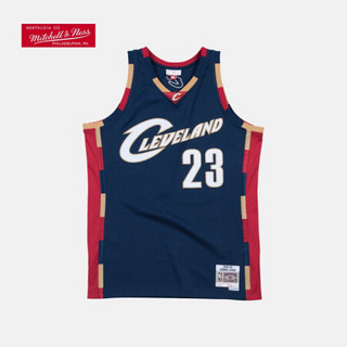 NBA-Mitchell&Ness 骑士队 詹姆斯 SW球迷版复古球衣2008-09客场 图片色 M