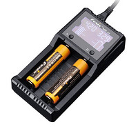 FENIX充电器锂电池 手电电池充电器 多兼容液晶显示双通道充电器 ARE-A2（标配不含电池）