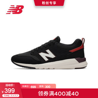 New Balance NB官方男鞋女鞋009系列休闲运动鞋 黑色/灰色 MS009LA1 40.5