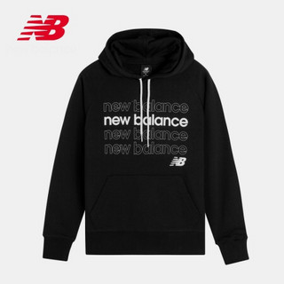 New Balance NB官方2020新款女款针织上衣AWT01881经典连帽卫衣 BK AWT01881 XL