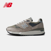 New Balance NB官方女鞋休闲鞋W998G复古运动鞋美产系列 W998G 浅灰色  36（脚长22.5cm)