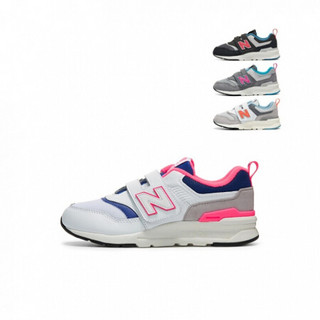 New Balance nb童鞋 男女童春4~7岁 魔术贴运动鞋PZ997 白色 PZ997HAJ 32.5