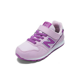 New Balance nb童鞋 男童女童4~14岁儿童加绒运动鞋YV996 粉色 YV996WPN 30 适合脚长17.5cm