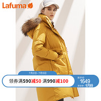 LAFUMA乐飞叶自发热加厚保暖中长款鹅绒羽绒服女 橙色Y2（实物以细节图为准） 44