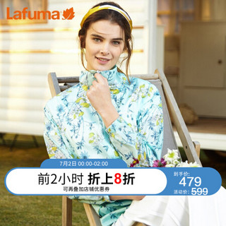 LAFUMA乐飞叶皮肤衣女 2020夏季户外透气防晒衣中长印花轻薄风衣外套女 XLFJA9BP68 薄荷绿T3 170/88A（40）