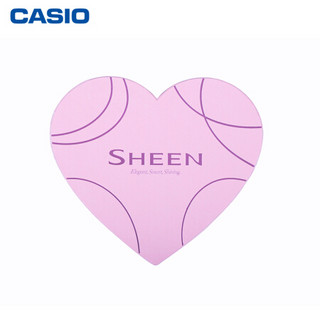 CASIO 卡西欧 SHEEN SHE-4048PGL 520礼盒时尚休闲女表石英手表 SHE-4048CGL-7AUPRAQ-礼盒