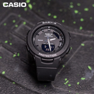 卡西欧（CASIO）BABY-G BSA-B100时尚运动手表 防水防震计步功能女表 BSA-B100-1APR智能蓝牙连接