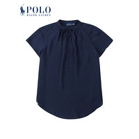 Ralph Lauren/拉夫劳伦女装 2020年春季乔其纱领带雪纺衫21288 410-海军蓝 M