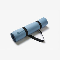 Keep 健身垫男女 加大加厚tpe瑜伽垫 健身运动垫子仰卧起坐训练垫 双面防滑可用 水蓝+深蓝