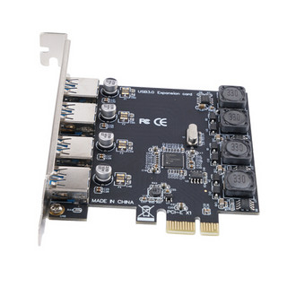 奥睿科（ORICO）PCI-E转USB3.0双口/4口扩展卡台式机主机箱电脑内置高速前置转接卡 PNU-4U-4口扩展