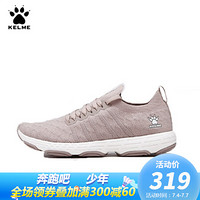 KELME/卡尔美运动鞋女防滑舒适休闲鞋轻便慢跑鞋66832502 小麦色 36