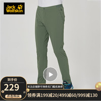 Jack Wolfskin 狼爪  男士冲锋裤1505641-5052/森林绿欧码 M