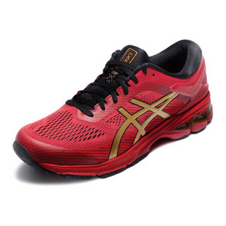 ASICS 亚瑟士 GEL-KAYANO 26 男士跑鞋 1011A772-600 红色/金色 40.5