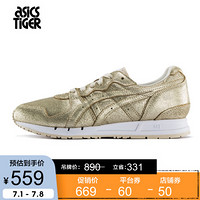 ASICS亚瑟士 运动休闲鞋女GEL-MOVIMENTUM H8J5L-0202【AT】 金色/金色 37