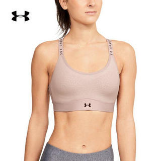 安德玛官方UA Infinity女子运动内衣—中强度Under Armour1351990 粉色667 L