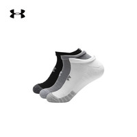 安德玛 官方UA No Show男女运动袜子—3双装Under Armour1346755 灰色035 L