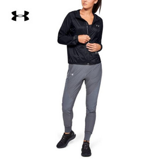 安德玛官方UA Storm Packable女子运动夹克Under Armour1326558 黑色001 M 建议购买大一码