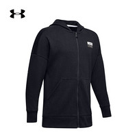 安德玛官方UA Unstoppable男童运动连帽拉链外套Under Armour1345229 黑色001 童M