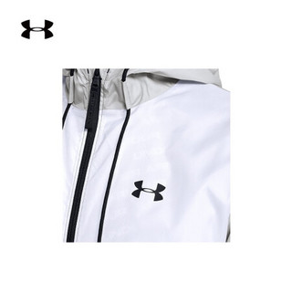 安德玛官方UA Legacy男子防护运动夹克Under Armour1345405 白色100 L