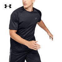 安德玛官方UA Velocity男子运动短袖T恤Under Armour1327965 黑色001 XXL