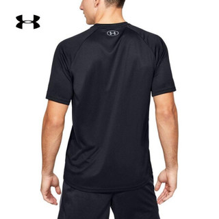 安德玛官方UA Velocity男子运动短袖T恤Under Armour1327965 黑色001 XXL