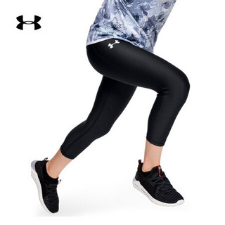 安德玛官方UA Armour女童运动紧身裤Under Armour1327855 黑色001 童XS