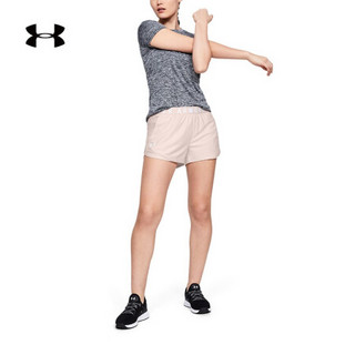 安德玛官方UA Play Up 3.0女子运动短裤Under Armour1344552 粉色675 XL