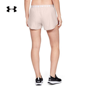 安德玛官方UA Play Up 3.0女子运动短裤Under Armour1344552 粉色675 XL