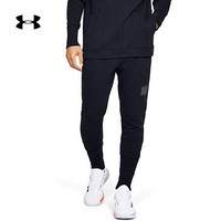 安德玛官方UA Baseline Fleece男子运动长裤Under Armour1343008 黑色002 XL