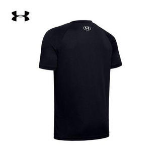 安德玛官方UA Tech男童运动短袖T恤Under Armour1351859 黑色001 童S